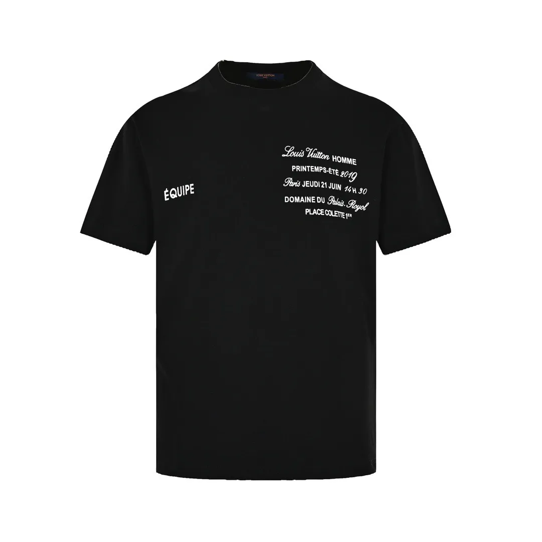 Louis Vuitton/Louis Vuitton 23ss back Shoes printed short sleeves